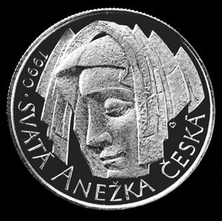 Sv. Anežka Česká, rev., 1990, Ø 27